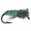 caddis pupa - bright green
